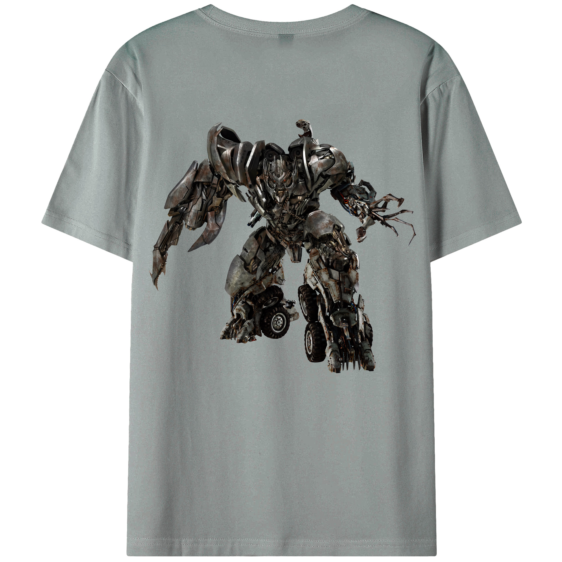 （画像用） Transformers トランスフォーマー 綿100％ メンズ半袖Tシャツ（バックプリント） 通気性